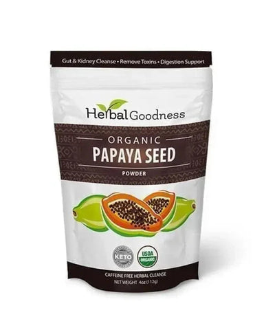 Papaya Seed Powder - Organic 4oz - Detox, Kidney & Digestion - Herbal Goodness