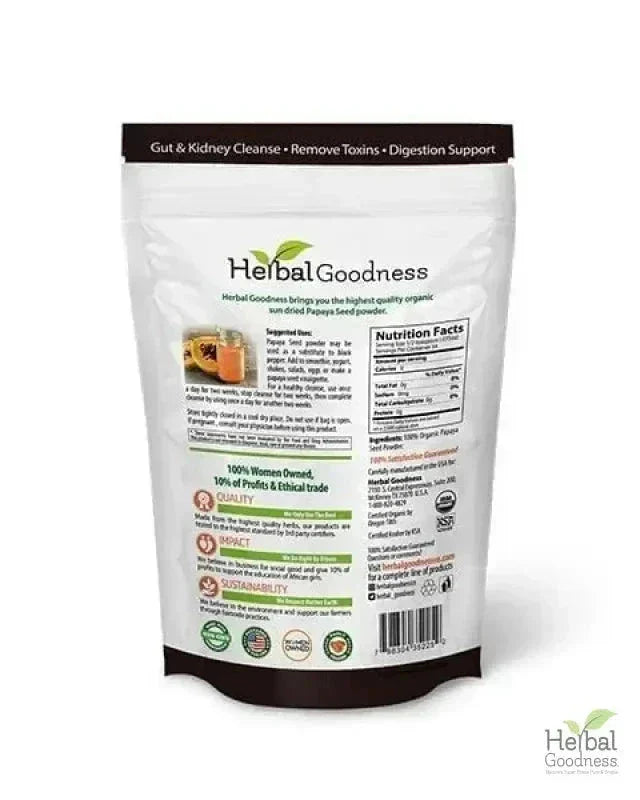 Papaya Seed Powder - Organic 4oz - Herbal Goodness Powder Herbal Goodness 