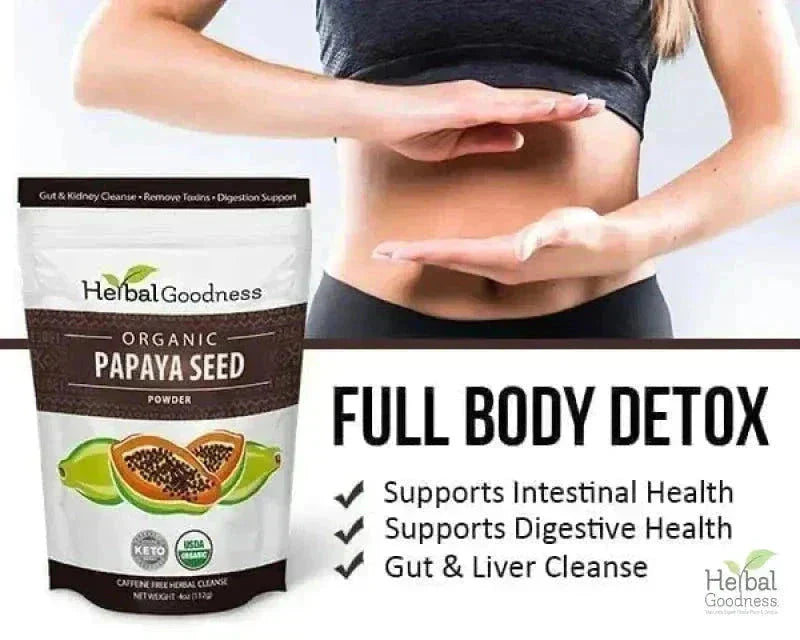 Papaya Seed Powder - Organic 4oz - Herbal Goodness Powder Herbal Goodness 