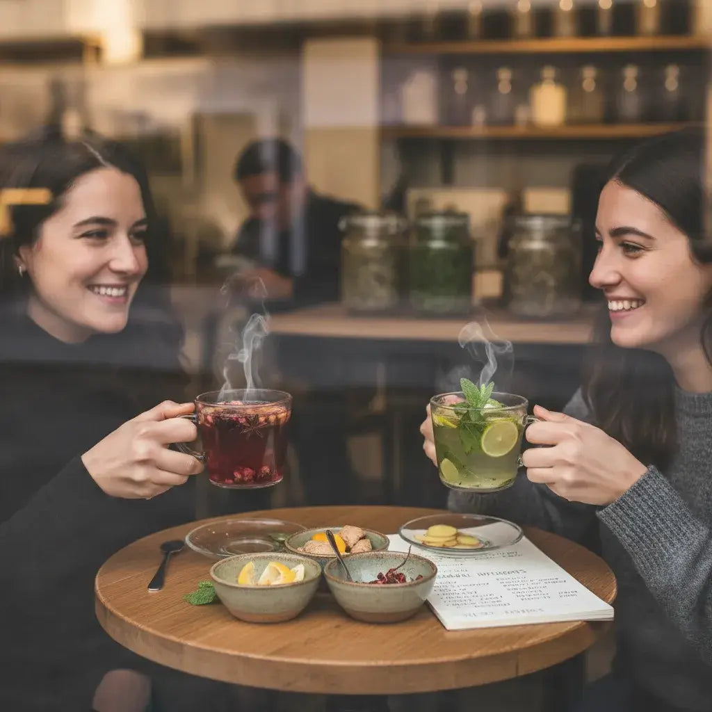herbal tea café ambiance