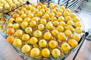 fresh graviola soursop fruit pulp being prepared for smoothies and desserts