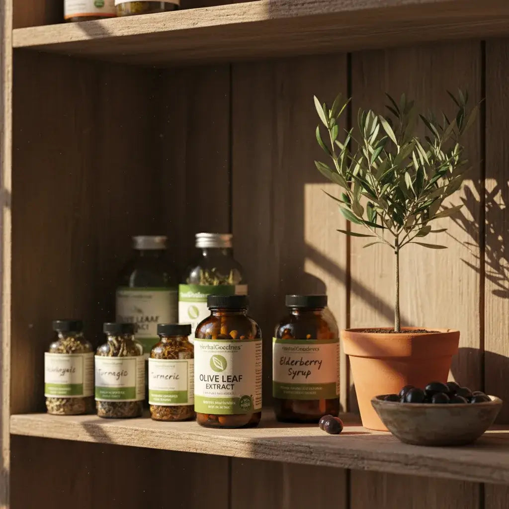 olive leaf extract label