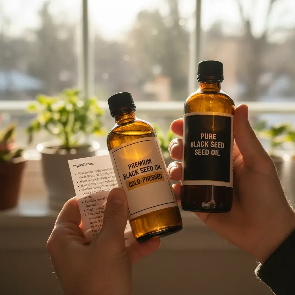how to read black seed oil labels