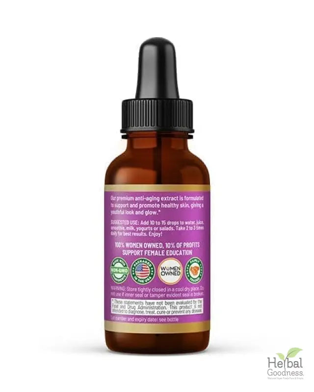Radiance Boost - 15X Liquid Extract - Beauty From Within Liquid Extract Herbal Goodness 