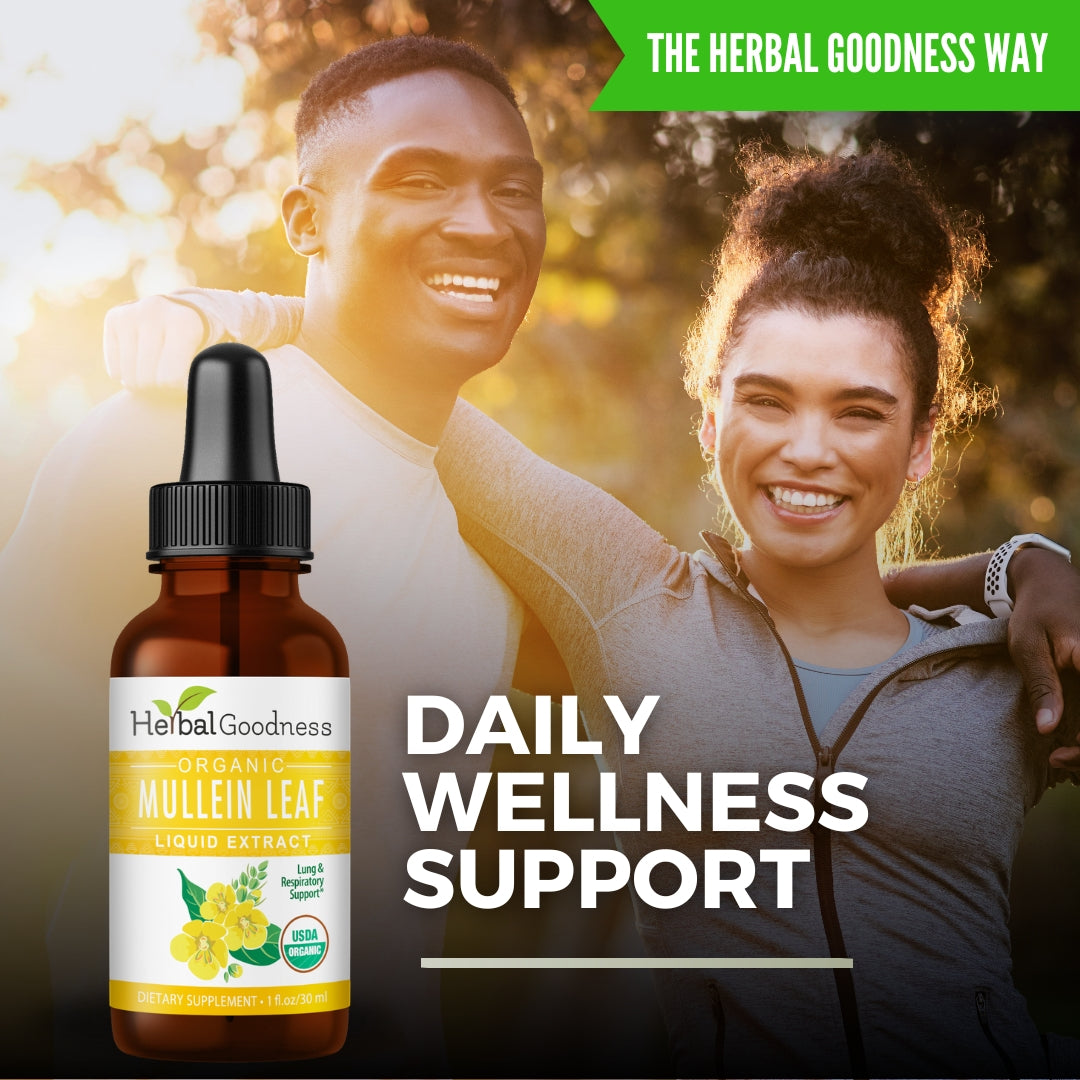 Respiratory Defense bundle – mullein leaf liquid extract, mullein tea, and oil of oregano by Herbal Goodness
