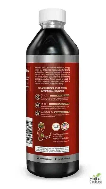 Rhodiola Root Liquid Extract - Organic - Energy Support Liquid Extract Herbal Goodness 