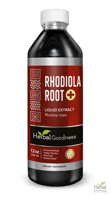 Rhodiola Root Liquid Extract Herbal Goodness 12oz 