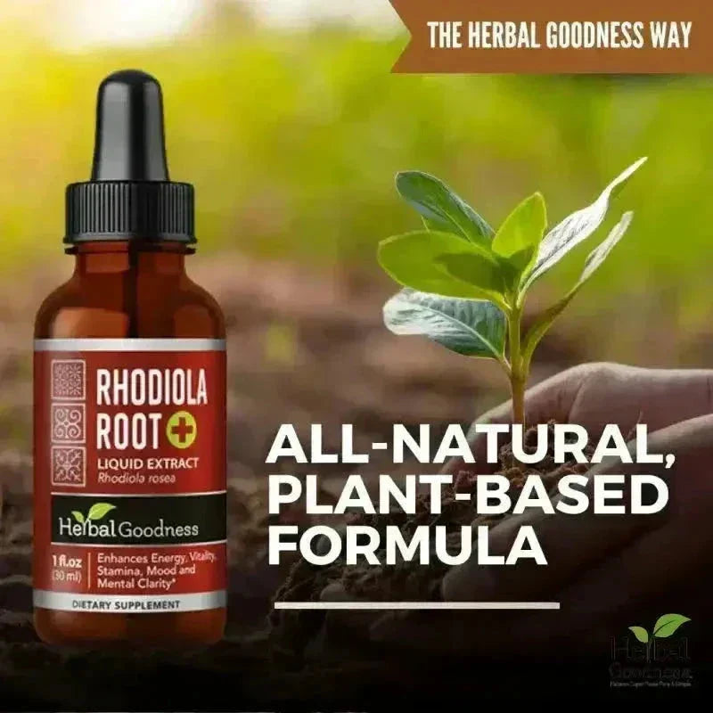 Rhodiola Root Organic Liquid Extract – Natural Adaptogen for Energy, Stamina & Stress Wellness | Buy Online Liquid Extract Herbal Goodness 