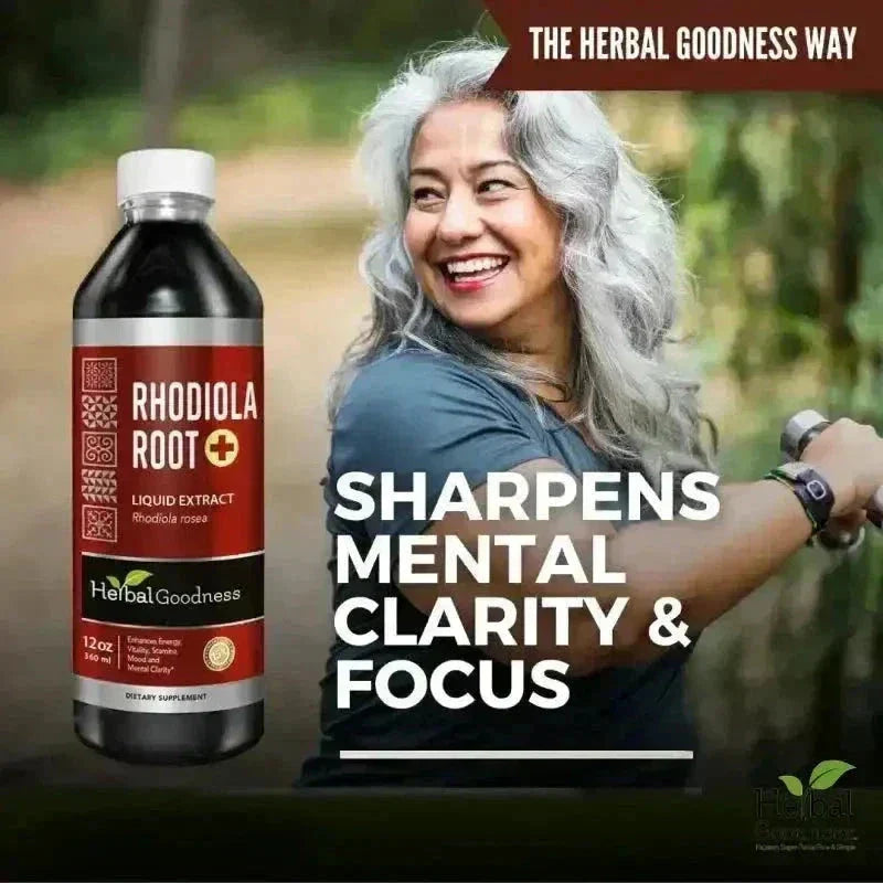 Rhodiola Root Organic Liquid Extract – Natural Adaptogen for Energy, Stamina & Stress Wellness | Buy Online Liquid Extract Herbal Goodness 