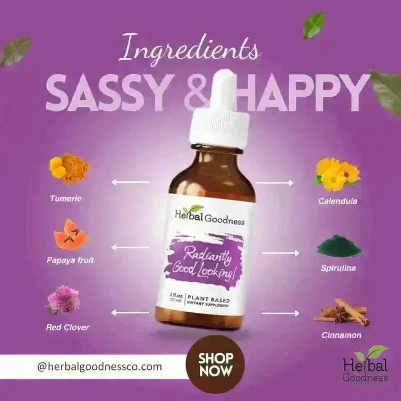 Radiantly Good Looking - 2fl.oz - Skin & Anti-Aging Liquid Extract Herbal Goodness 