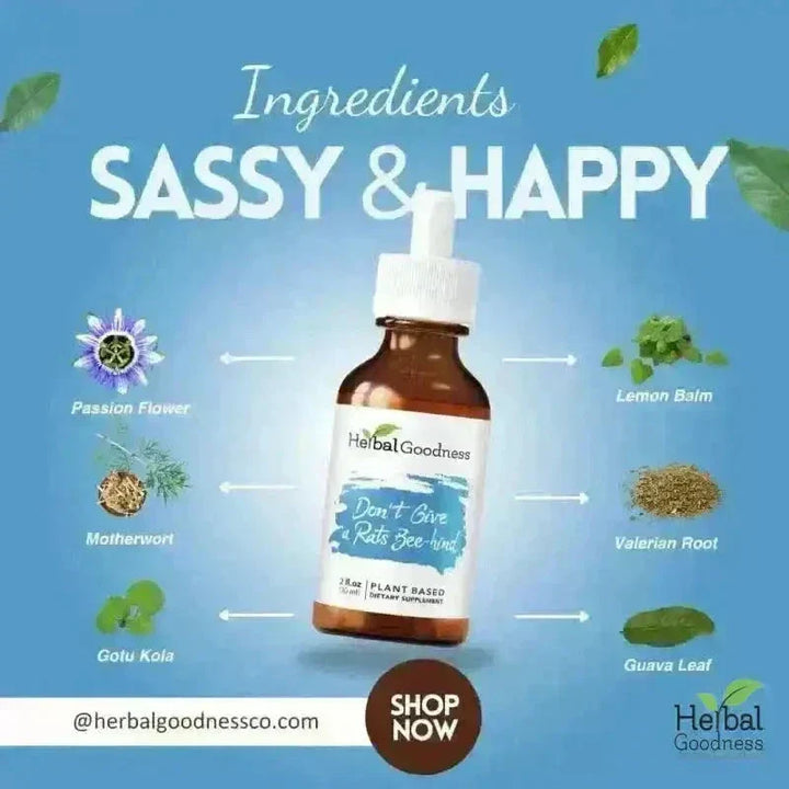 Don't Give a Rats Bee-hind - 2fl.oz - Mood & Zen Liquid Extract Herbal Goodness 