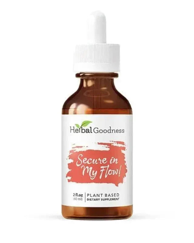 Secure in my Flow - 2fl.oz - Female Menstrual Support Liquid Extract Herbal Goodness 
