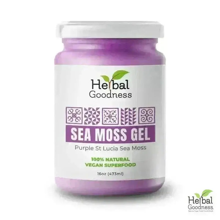 Sea Moss Gel 16 oz – Nutrient-Rich Superfood for Everyday Wellness Gels Herbal Goodness Unit (In Store) Purple 