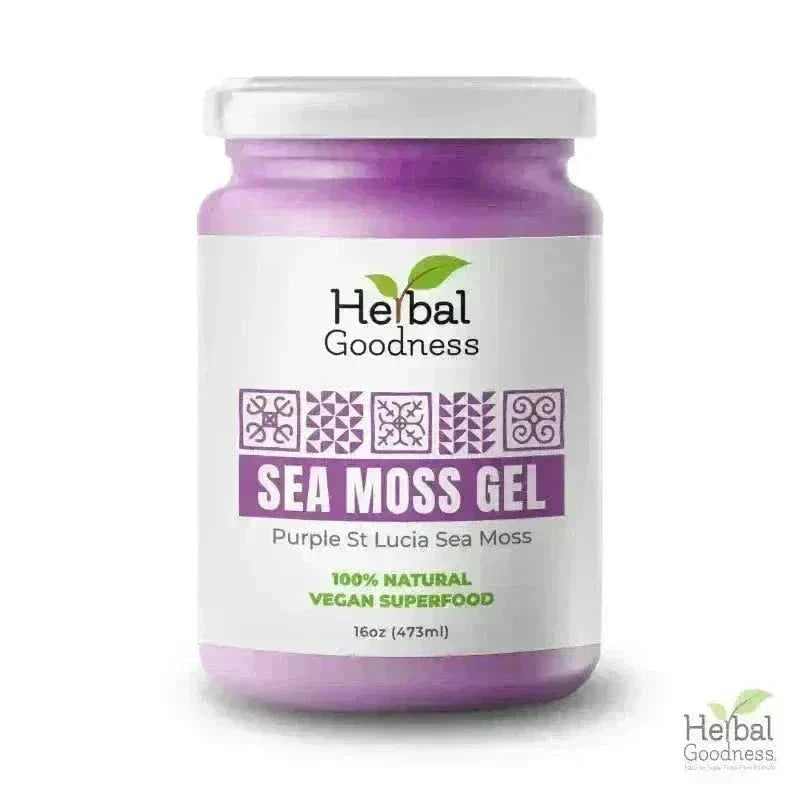 Sea Moss Gel 16 oz – Nutrient-Rich Superfood for Everyday Wellness Gels Herbal Goodness Unit (In Store) Purple 