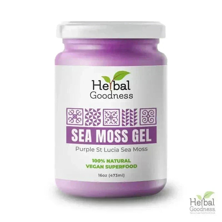 Sea Moss Gel 16 oz – Nutrient-Rich Superfood for Everyday Wellness – Herbal Goodness Gels Herbal Goodness Unit (In Store) Purple 