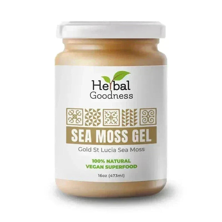 Sea Moss Gel 16 oz – Nutrient-Rich Superfood for Everyday Wellness – Herbal Goodness Gels Herbal Goodness Unit (In Store) Gold 