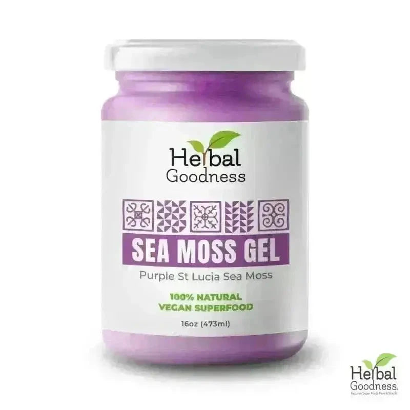 Sea Moss Gel 16 oz – Nutrient-Rich Superfood for Everyday Wellness Gels Herbal Goodness Unit (In Store) Purple 