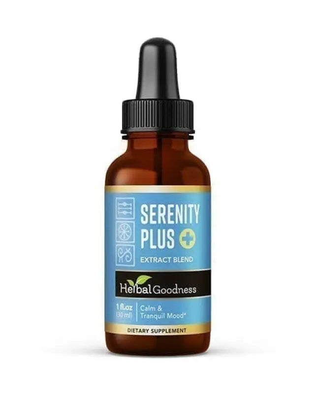 Serenity Liquid Extract - Calm, Tranquil Mood Support , Relax and De-Stress - Herbal Goodness