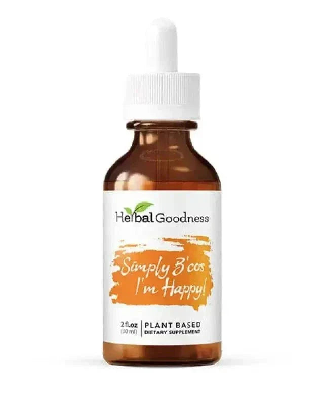 Simply Bcos Im Happy 2fl.oz - Plant Based - Dietary Supplement, Calms mind - Herbal Goodness Liquid Extract Herbal Goodness 