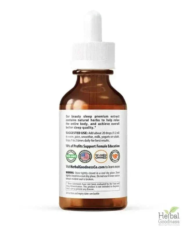 Sleep in Beauty - 2fl.oz - Plant Based - Dietary Supplement - Herbal Goodness Liquid Extract Herbal Goodness 