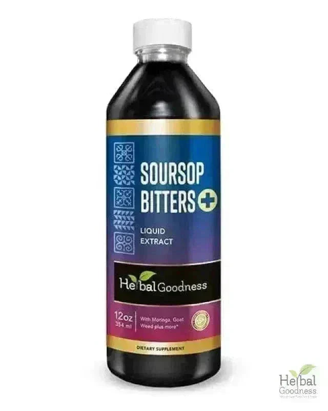 Soursop Bitters Liquid Extract Liquid Extract Herbal Goodness 12 oz 