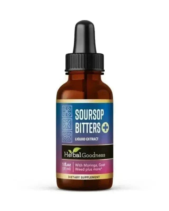 Soursop Bitters 15X Liquid Extract – Soursop Leaf Detox &amp; Wellness Support Liquid Extract Herbal Goodness 1 oz 
