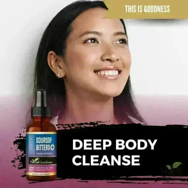Soursop Bitters - 15X Liquid Extract - Detox & Cell Renew Liquid Extract Herbal Goodness 
