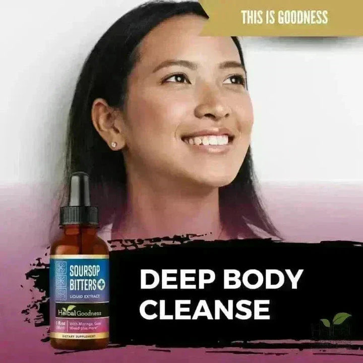 Soursop Bitters - 15X Liquid Extract - Detox & Cell Renew Liquid Extract Herbal Goodness 