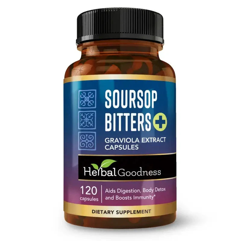 Soursop Bitters Graviola Extract_Capsules_120/1000mg - Herbal Goodness Capsules Herbal Goodness 