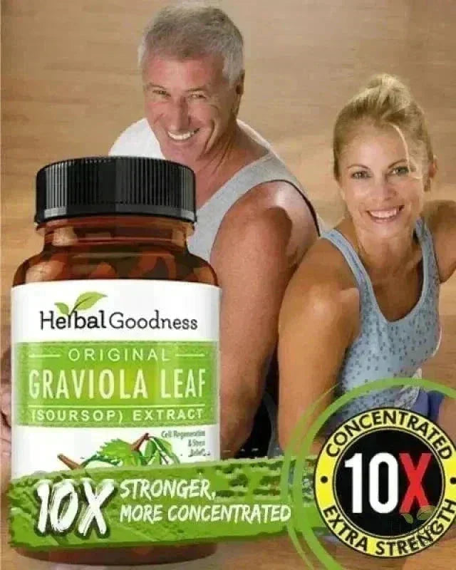 Graviola Soursop Leaf Extract Capsules – 10X Strength - 60/600mg Capsules Herbal Goodness 