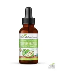 Soursop Leaf Graviola Extract - Organic Liquid - 15X Strength - Immunity & Relaxation - Herbal Goodness