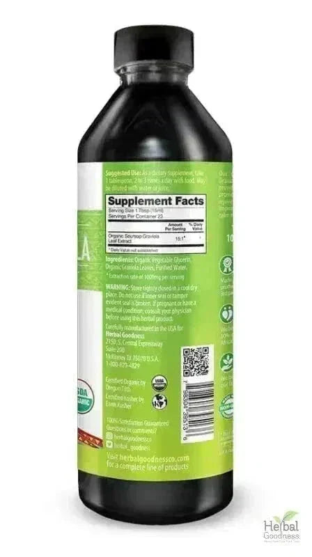Soursop Leaf Graviola Extract - Organic Liquid - Herbal Goodness Liquid Extract Herbal Goodness 