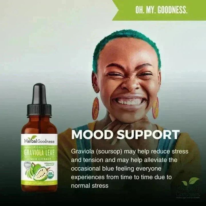 Soursop Leaf Graviola Extract - Organic Liquid - Herbal Goodness Liquid Extract Herbal Goodness 