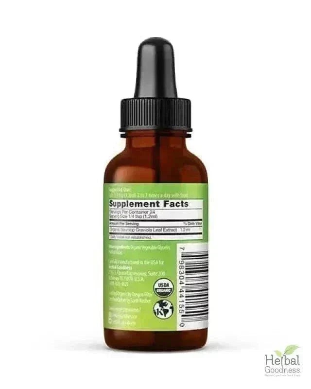 Soursop Leaf Graviola Extract - Organic Liquid - Herbal Goodness Liquid Extract Herbal Goodness 