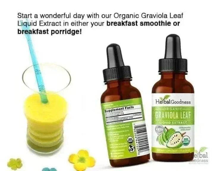 Soursop Leaf Graviola Extract - Organic Liquid - Herbal Goodness Liquid Extract Herbal Goodness 