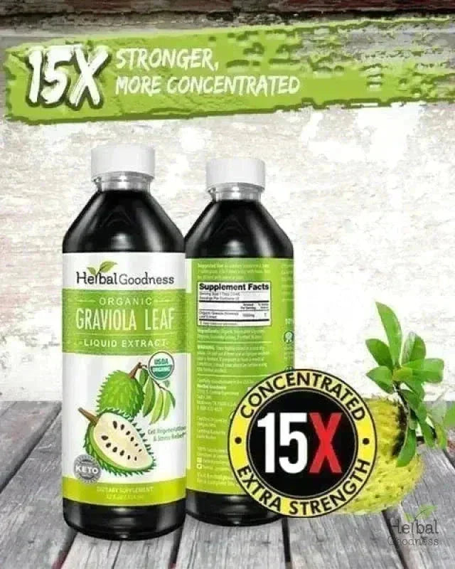 Soursop Leaf Graviola Extract - Organic Liquid - Herbal Goodness Liquid Extract Herbal Goodness 