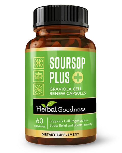 Soursop Plus - Capsules 60/600mg - Body Detox - Herbal Goodness Capsules Herbal Goodness 