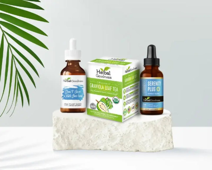 Stress & Mood Support Bundle - Promote Relaxation, Boost Digestion - Herbal Goodness