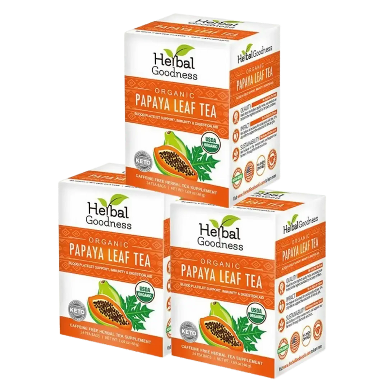 Organic Papaya Leaf Tea · 3-Pack