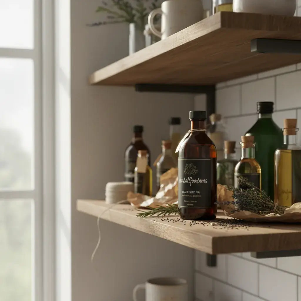 bottling black seed oil