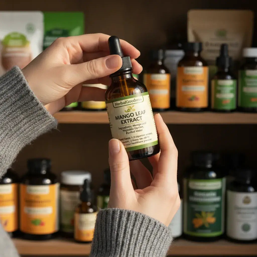 natural leaf extract bottle