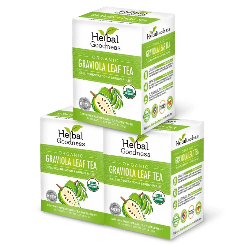 Organic Graviola Leaf Tea · 3-Pack