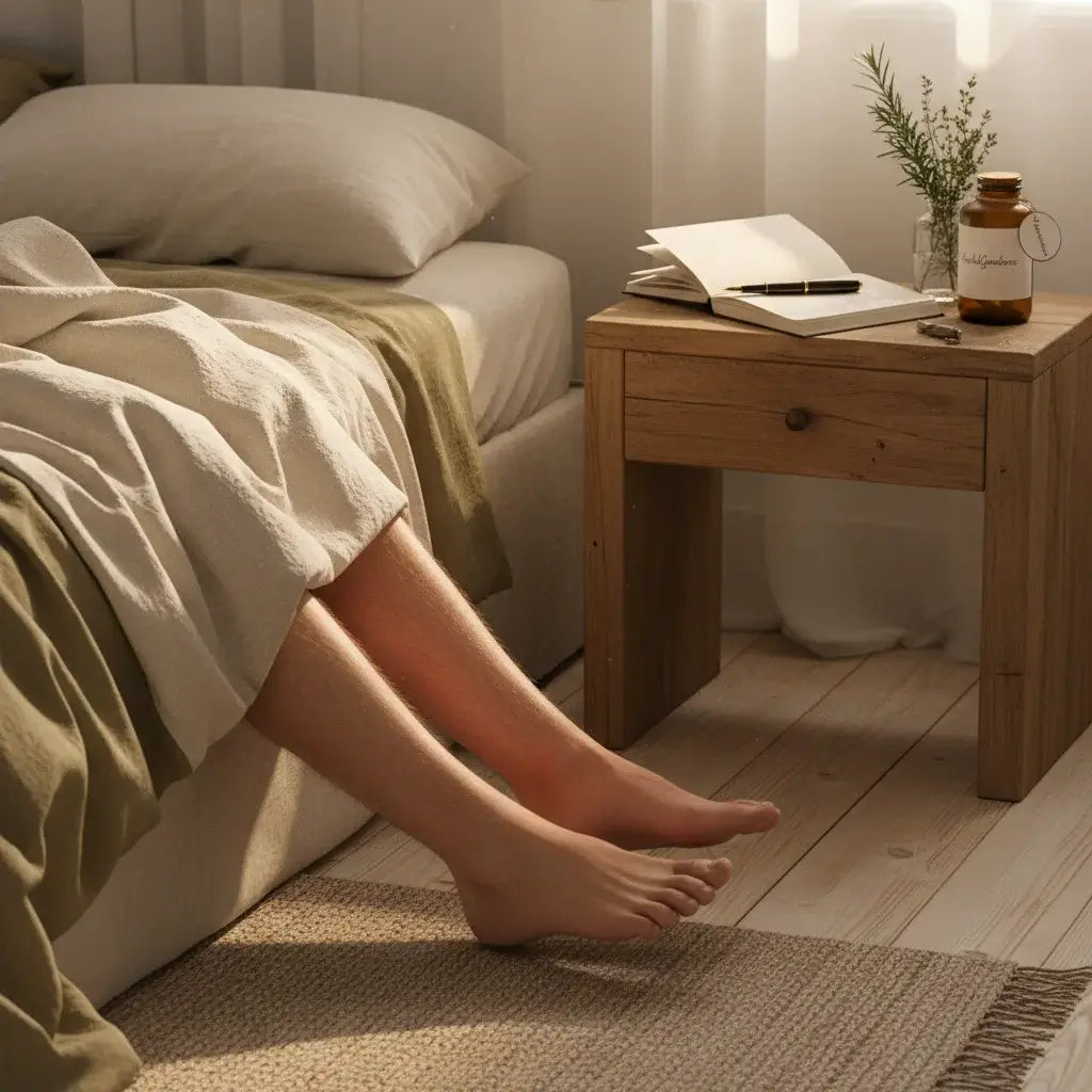 calm bedroom for plant-based rest