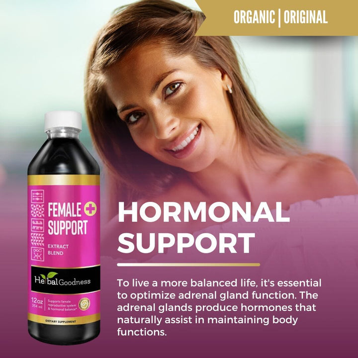 Female Support - Liquid 12oz - Lactation Support, Hormonal Support, Sexual Health - Herbal Goodness Liquid Extract Herbal Goodness 
