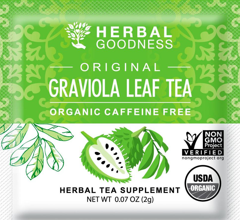 Graviola Leaf Soursop Tea - Pure Dried Leaves  - By Herbal Goodness Tea & Infusions Herbal Goodness