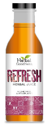 Herbal Juices - 12oz - Herbal Goodness (IN-STORE PICKUP ONLY) Herbal Drinks Herbal Goodness Refresh Herbal Drink 