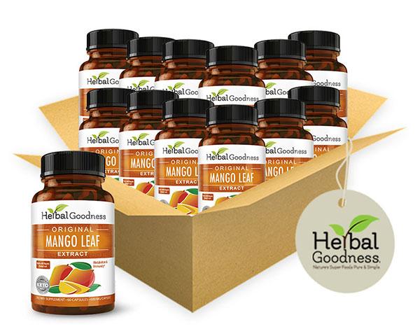 Mango Leaf Extract Capsules - 30/600mg - Metabolism & Immunity - Herbal Goodness Capsules Herbal Goodness Case Qty (12)-10% Off 