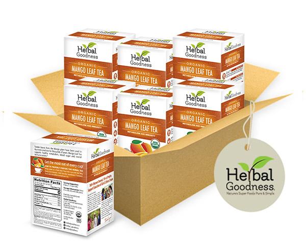 Mango Leaf Tea - 24/2g - Metabolism & Immunity - Herbal Goodness Tea & Infusions Herbal Goodness Buy Case Qty (6) - 10% Off 