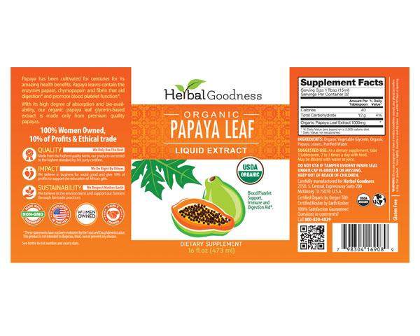 webmd papaya leaf liquid extract