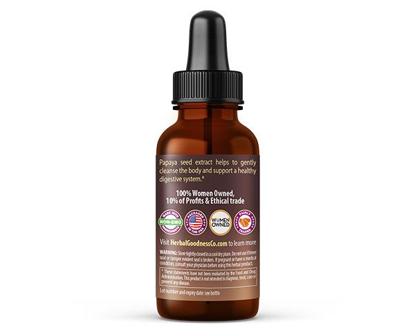 Papaya Seed Extract Liquid - 1oz - Detox, Kidney & Digestion - Herbal Goodness Liquid Extract Herbal Goodness 